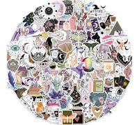 NEULEBEN 100 adesivi boho strega, Cool Gothic Witchy Potion Stickers, vinile impermeabile Aesthetic Apothecary Bohemian Decals per laptop, skateboard, telefono, bottiglia d'acqua