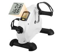 Neulriscn Mini Cyclette con Monitor Digitale - Mini Cyclette Pieghevole, Visualizzazione dei Dati di Esercizi Multipli, Pedaliera Fitness con Resistenza Regolabile per Braccia e Gambe