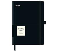 NEUMANN - Agenda Settimanale Diary 2024, 16x22 cm, BLACK