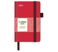 NEUMANN - Agenda Settimanale Diary 2024, 9x14 cm, CRIMSON