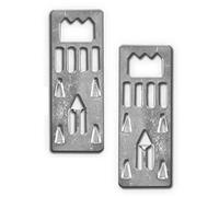 Neumann Bilderrahmen 20x Gancio per Foamboard e Foamboards, Argento, Metallo, Inchiodato, Cartongesso, Appendi Quadro, Hanger