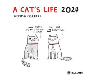 NEUMANN - Calendario 2024 da muro A CAT´S LIFE, 12 mesi, 30x30 cm