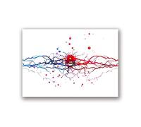 Neural Acquerello Stampa Neurone Albero Arte Neurologia Poster Cervello Anatomia Medicina Arte della parete Tela Pittura Clinica Decorazione della parete Senza cornice-40x50cm