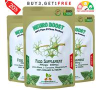 Neuro Boost Pillole 500mg - Lions Criniera, L-TIROSINA &magnesium - Cognitive &