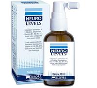 Neuro Levels® Integratore Completo per Memoria, Attenzione, Burnout, Stress Stop, 50 ml Spray orale con Stamisoma (Confezione da 1)