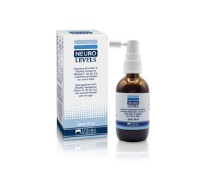 Neuro Levels Spray 50ml - integratore alimentare per contrastare il decadimento cognitivo lieve, stress cronico ed esaurimento nervoso