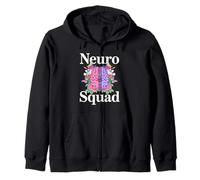 Neuro Squad Floral Brain Neurologia Neuro Nurse Team Felpa con Cappuccio