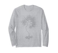 Neurobiologia Cellula neuronale Cervello Scienza Stile Minimale Maglia a Manica
