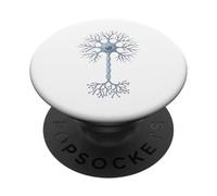 Neurobiologia Cellula neuronale Cervello Scienza Struttura neurale PopSockets PopGrip Adesivo