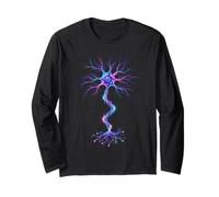 Neurobiologia Neurone Cellula Cervello Scienza Artistica Stile Maglia a Manica