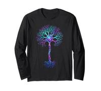 Neurobiologia Neurone Cellula Cervello Scienza Gradiente Stile Maglia a Manica