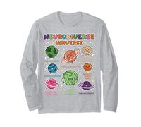 Neurodivergent Planet Space Lover Toddler School Pre-K Maglia a Manica