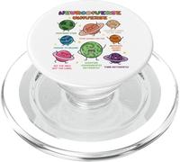 Neurodivergent Planet Space Lover Toddler School Pre-K PopSockets PopGrip per MagSafe