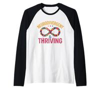 Neurodivergente e fiorente - Celebra con orgoglio la neurodiversità Maglia con Maniche Raglan