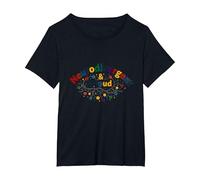 Neurodivergente e Orgogliosa: Celebrazione del Cervello colorato Maglietta, Donna Plus-Size, Nero, 2X
