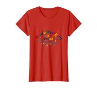 Neurodivergente e Orgogliosa: Celebrazione del Cervello colorato Maglietta, Donna, Rosso, XS