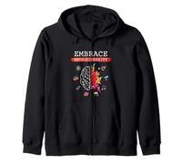 Neurodiversità Abbraccia ADHD Autismo ASD Awareness Gift Felpa con Cappuccio