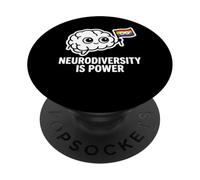 NEURODIVERSITY IS POWER motivo cervello PopSockets PopGrip Adesivo