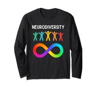 Neurodiversity Neurodivergent Rainbow Affinity ADHD Autism Maglia a Manica