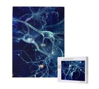 Neurologia dei neuroni delle cellule cerebrali 3D,Puzzle in legno da 500 pezzi per adulti e adolescenti
