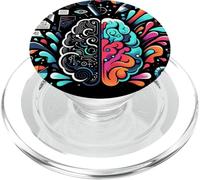 Neurologo neuroscienze scientifiche e artistiche del cervello sinistro destro PopSockets PopGrip per MagSafe