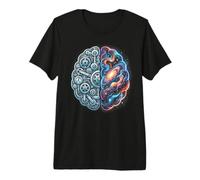 Neuroscienze cerebrali Colorate Scienza Arte Neurologo Maglietta Premium