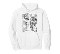 Neuroscienze Regali Anatomia delle Ossa Craniche Umane Felpa con Cappuccio