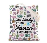 Neuroscienziati Regalo Neuroscienze Amanti Borsa Cervello Infermiera Medico Tote Bag Studente Laurea Regalo, Nerdy-t Regno Unito, INCHES