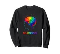 Neurospicy Rainbow Brain Introvert Neurodivergent Pride Felpa