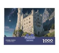 Neuschwanstein Castle Puzzle 1000 Pezzi Divertimento Per Adulti Landmark Building Perfetto Per Appassionati Di Puzzle Classici Giochi Rilassamento Regalo Per Amore E Amico Idea Regalo 70x50cm/1000pcs