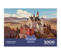 Neuschwanstein Castle Puzzle in Legno Impermeabile DIY Puzzles Da 1000 Pezzi Regali Per Adulti Divertenti Per Decorazioni Domestiche