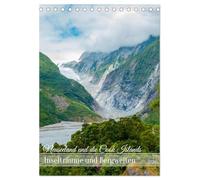 Neuseeland und die Cook Islands - Inselträume und Bergwelten (Tischkalender 2026 DIN A5 hoch), CALVENDO Monatskalender: Natur und Geschichte aus Neuseeland und Rarotonga in Bildern.