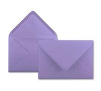Neuser - Buste da lettere da 80 g/m² in colori vivaci, formato B6, dimensioni 175 x 125 mm, chiusura adesiva da inumidire 25 Umschläge Flieder