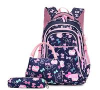 Neusky Zaino per la scuola, zaino per la scuola, zaino sportivo, zaino per il tempo libero, zaino per ragazze, con grande capacità
