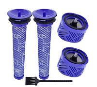 Neutop Filtro di ricambio V6 compatibile con aspirapolvere senza fili Dyson V6 Absolute Animal Motorhead Trigger SV05 SV09, con 2 filtri HEPA post e 2 prefiltri, ricambio #966741-01 e 965661-01