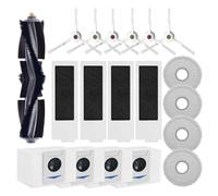 Neutop Parti di ricambio compatibili con Ecovacs Deebot T20 Omni/Pro/Max, accessori per aspirapolvere robot 1 spazzola a rullo 4 filtri 6 spazzole laterali 4 panni mocio 4 sacchetti per la polvere
