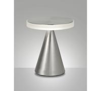 FABAS LUCE 3386-35-178 LAMPADA DA TAVOLO LED NEUTRA 12W 1080lm NICHEL SATINATO