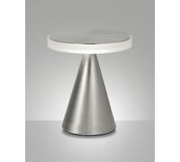 FABAS LUCE 3386-35-178 LAMPADA DA TAVOLO LED NEUTRA 12W 1080lm NICHEL SATINATO