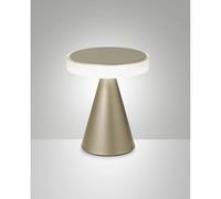Fabas Luce Lampada da tavolo LED Neutra, altezza 20 cm, oro opaco, touch dimmer Fabas Luce