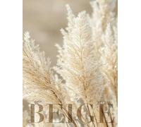 Neutral Beige: Large Decorative Coffee Table Book, Dry Pampas Elegant Boho Decor Accent, A Very Pretty Object To Add Levels, Substance and Visual Weight, Blank Numbered Interior