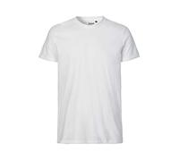 Neutral, t-shirt in 100% cotone biologico, commercio equo e solidale, certificata Oeko-Tex ed Ecolabel, colore nero, taglia 3XL bianco L