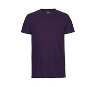 Neutral, t-shirt in 100% cotone biologico, commercio equo e solidale, certificata Oeko-Tex ed Ecolabel, colore nero, taglia 3XL Lilla L