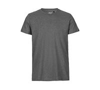 Neutral, t-shirt in 100% cotone biologico, commercio equo e solidale, certificata Oeko-Tex ed Ecolabel, colore nero, taglia 3XL grigio scuro L