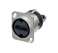 Neutrik Adattatore di alimentazione HDMI in custodia a forma di D, grado di protezione IP65 per polvere e acqua, montaggio push pull, supporta video HDTV e PC, ideale per configurazioni di rete AV