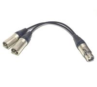 Neutrik Adattatore sdoppiatore, da 1 XLR cannon femmina, a 2 XLR Maschio, 3 poli