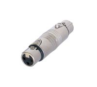 Neutrik, Adattatore versatile da XLR 3 pin a XLR 3 pin femmina, Argento