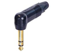 Neutrik Best Price Square Plug, 1/4" Jack, 90DEG, 3POLE NP3RX-B, Nero