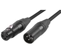 NEUTRIK - Cavo XLR da spina a presa nero cromato, 5 m nero
