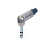 Neutrik, Connettore Audio Jack 6,35mm a 3 Poli Telefonico Curvo, Argento
