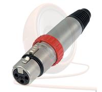 Neutrik Connettore Femmina XLR Switchato 3 Pin. Spina Argento 3 Pin